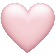 Light pink heart sticker