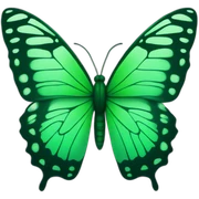 butterfly green sticker