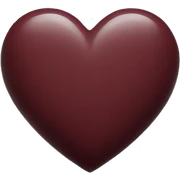 Maroon heart sticker