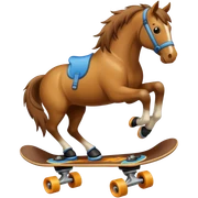 Cavalo de skate sticker