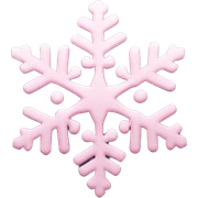 pastel pink snowflake  sticker