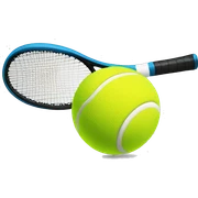 Tennis ball sticker