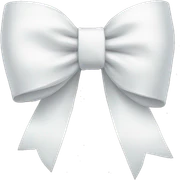 White bow sticker