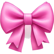 Pink bow sticker