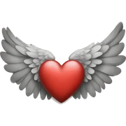 A heart with wings sticker
