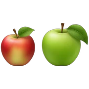 two apples sticker