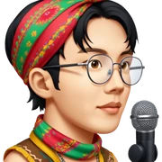 Colorful Singer sticker
