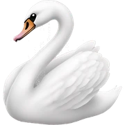 swan light pink bow sticker