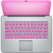 Pink laptop  sticker