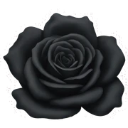 Black rose  sticker