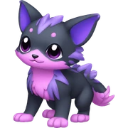 Cute cool black blue purple pink animal hybrid Fakemon full body sticker