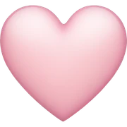 Light pink heart sticker