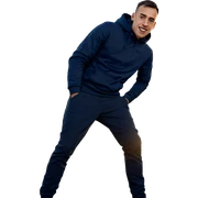 young man at sunrise outside sticker