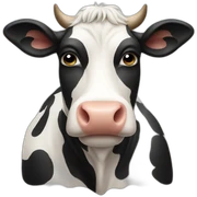 Cow on cow sticker