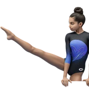 gymnast in black leotard sticker