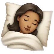 Brunette girl sleeping sticker