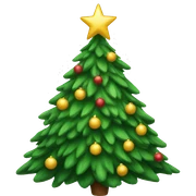 Christmas tree sticker