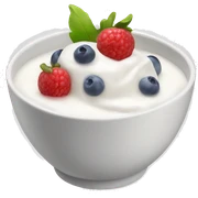 bowl of yogurt with fruit on top sticker