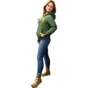 girl outdoors at night sticker