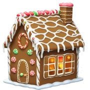 Gingerbread house sticker