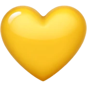 Yellow heart sticker
