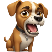 angry dog sticker