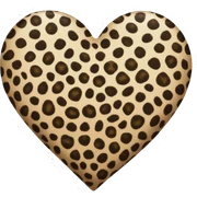Leopard Heart sticker