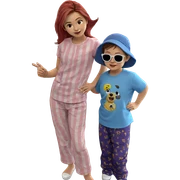 casual day in pajamas sticker