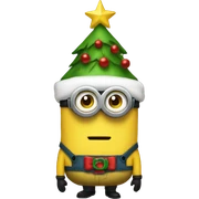 Christmas minion sticker