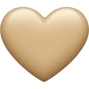 Beige heart sticker