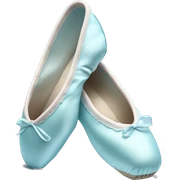 pastel blue ballet pointe shoes sticker