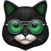 Cat with sunglasses sticker