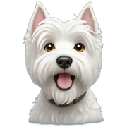Westie dog sticker