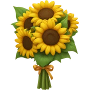 sunflower bouquet sticker