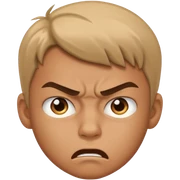 Un niño mirando mal  sticker