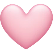 light pink heart sticker