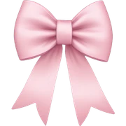 Light pink bow sticker