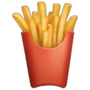 French fries sticker