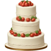 Traditional Italian wedding cake sticker