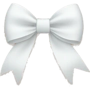 white bows sticker