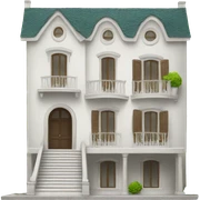white villa sticker