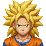 goku super Saiyan 3 with long hair  sticker