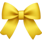 yellow bow sticker