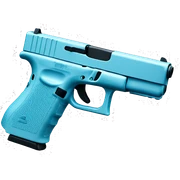 pastel blue glock sticker