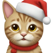 christmas kitten sticker