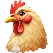 Chicken emoji sticker