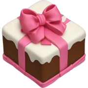 bow cake sticker