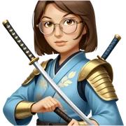 Elegant Samurai sticker