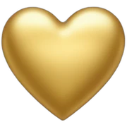 gold heart sticker