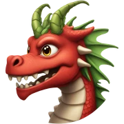 Santa dragon sticker